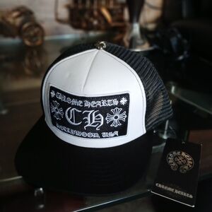 Chrome Hearts CH Hollywood Trucker Hat♠️💎🔥